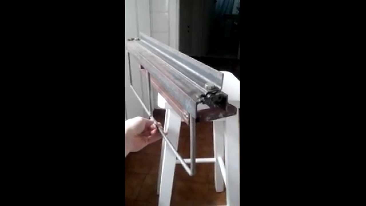 Demostracion Plegadora de chapa Casera