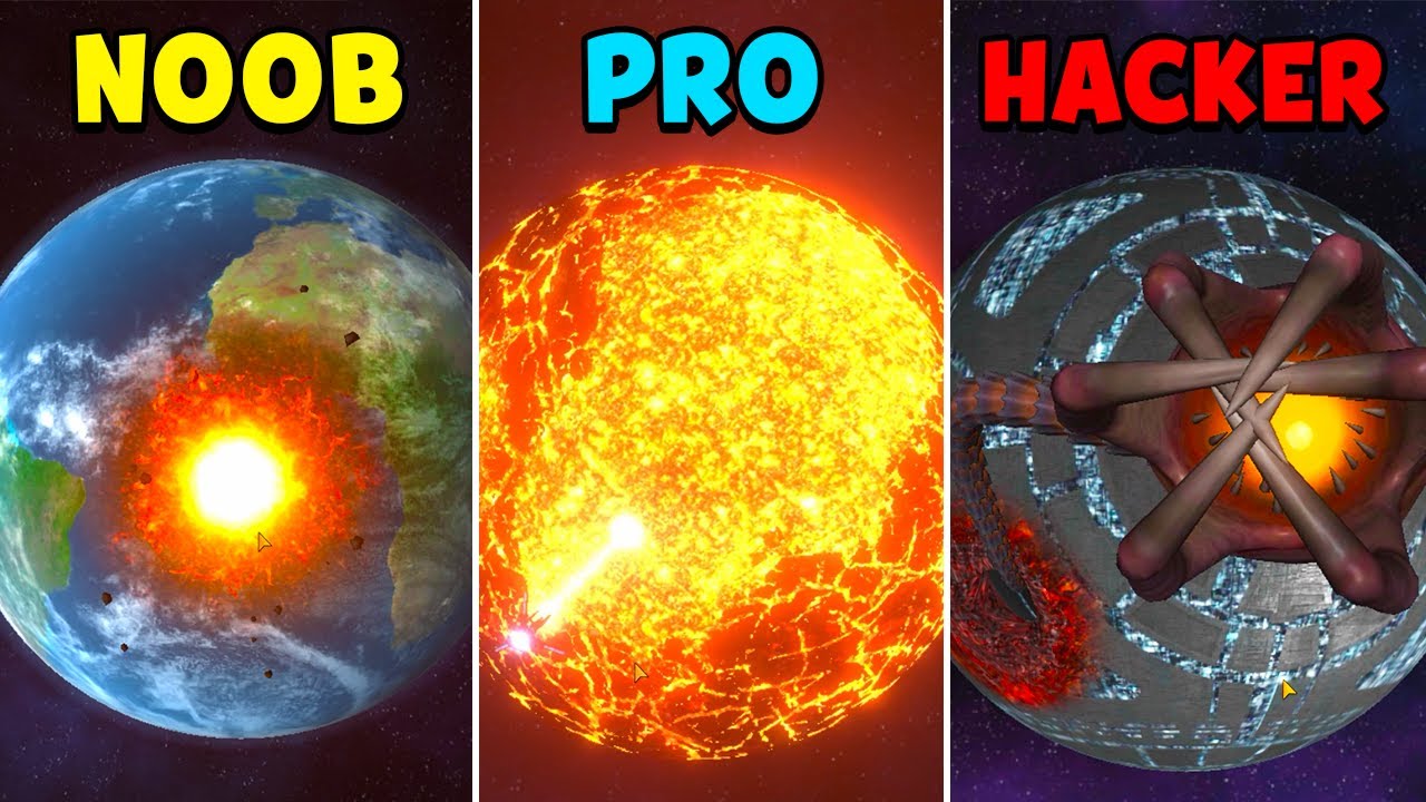 NOOB vs PRO vs HACKER - Solar Smash
