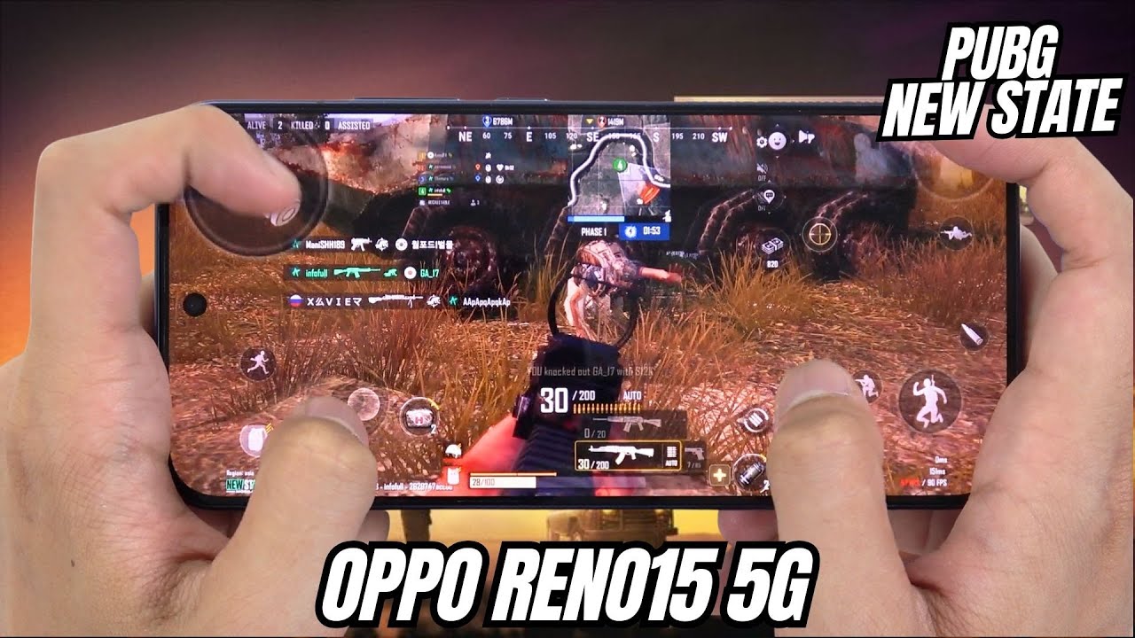 OPPO RENO 15 5G Test Game PUBG NEW STATE Max Setting | Snapdragon 7 Gen 4