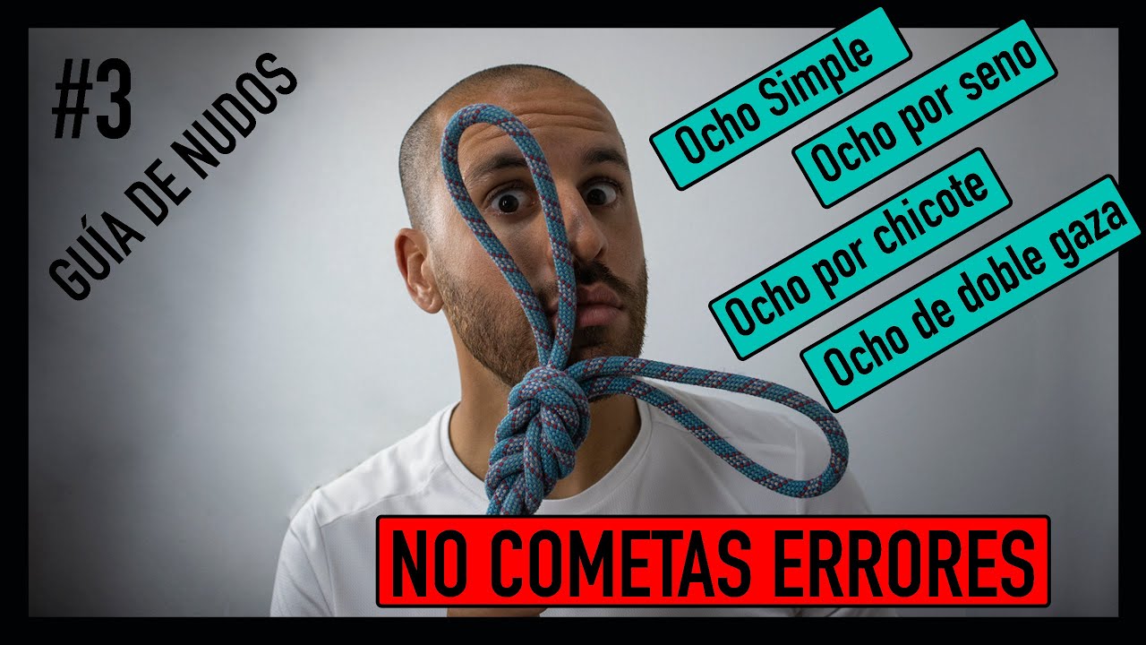 ✅ Nudo OCHO SIMPLE y DOBLE por Seno y Chicote + Ocho DOBLE GAZA (dos orejas) ✌ #03 Guía de NUDOS