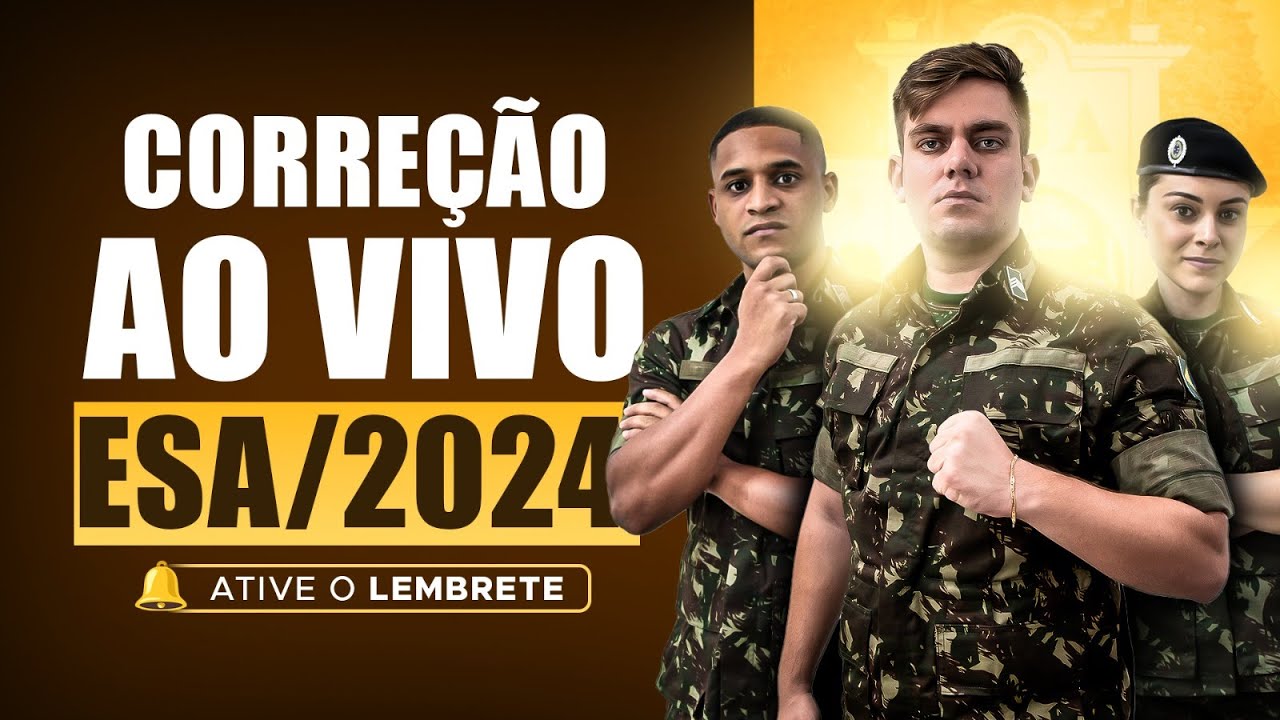 [ESA 2024] Correção da prova ao vivo