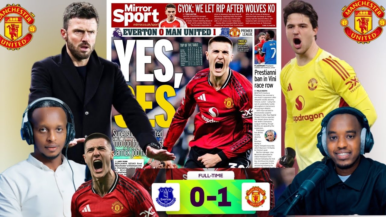 EVERTON 0:1 MAN UTD 🌟🌟🌟: SESKO yatanze ibyishimo, UTD ntihagarara W6, ubusesenguzi bwiza kuri UTD 
