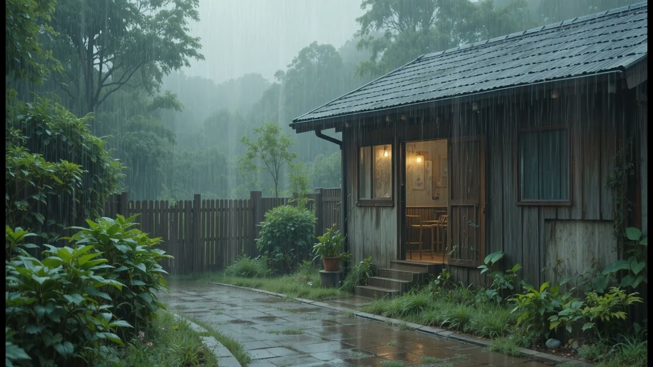 Heavy Rain for FAST SLEEP  For Sleep Relaxation and Focus Stop Insomnia