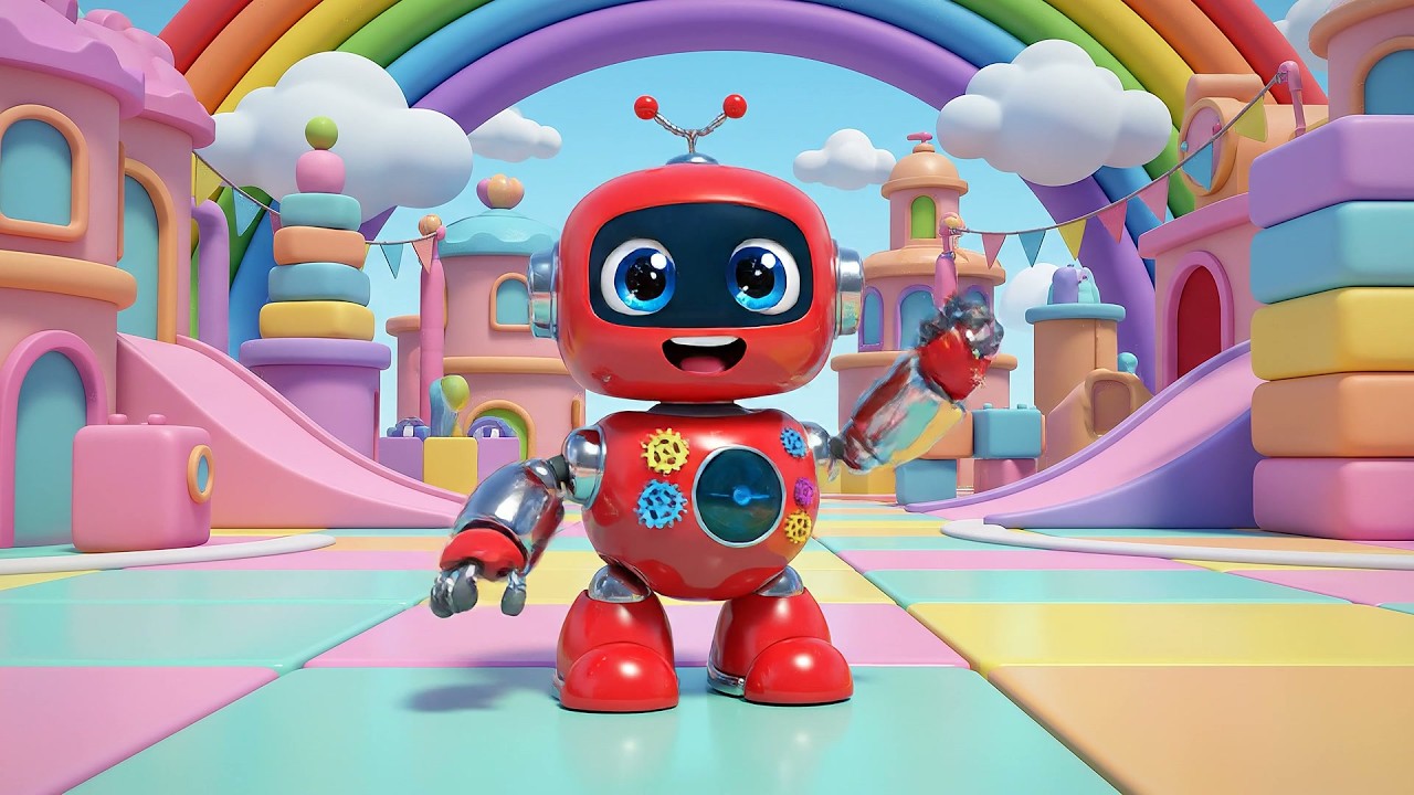 Three Little Toy Robots Beep Beep Beep | Fun Tech Song & Counting for Kids