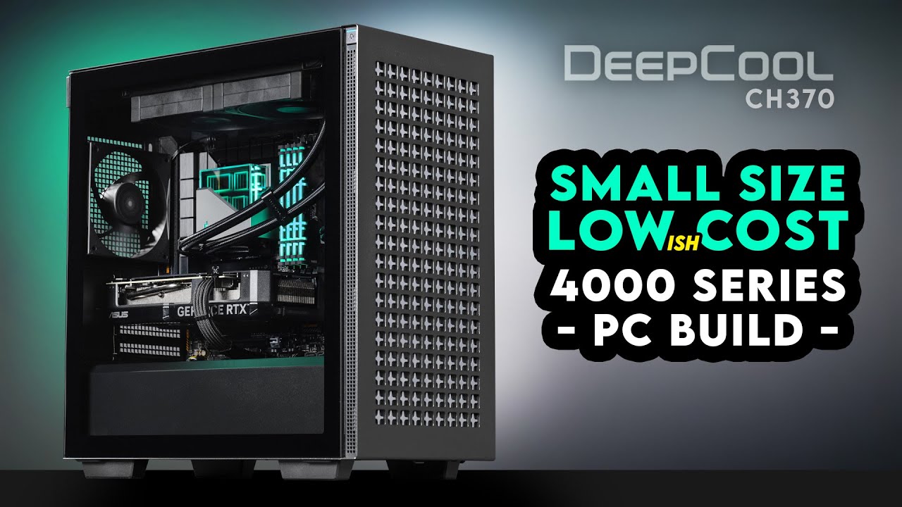 Effortlessly Stylish, for $1300! | DeepCool CH370 MATX Gaming PC Build | ASUS Dual RTX 4060 Ti
