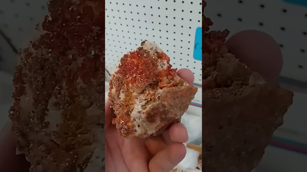 A Truly Groovy Vanadinite on Barite Crystal Cluster #crystals #nature #groove #vibes