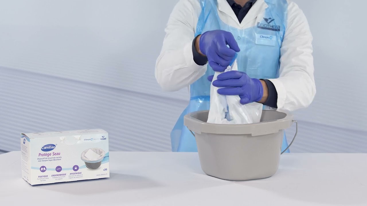 Protège seau chaise percée CareBag Cleanis - Tous Ergo