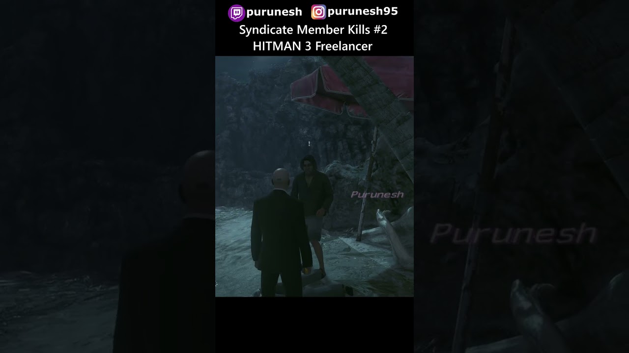 Syndicate Member Kills #2 🔥😎 HITMAN 3 Freelancer #shorts
