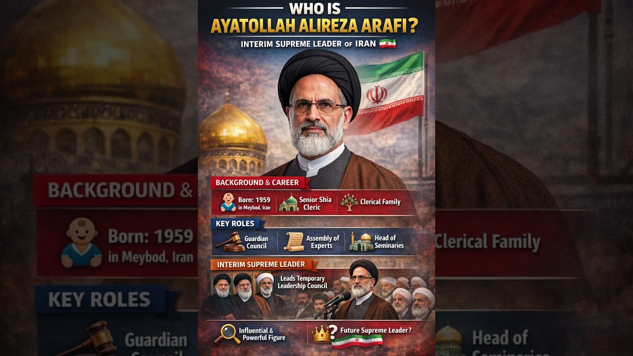 Breaking: Iran&rsquo;s New Supreme Leader//Ayatollah Alireza Arafi
