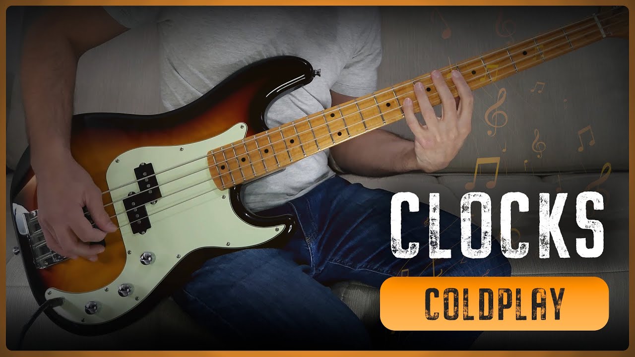 COLDPLAY - Clocks (Bass Cover + Tabs)