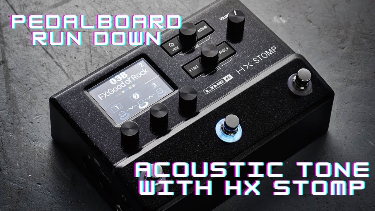 Опускание педального блока и акустический тон с HX Stomp!