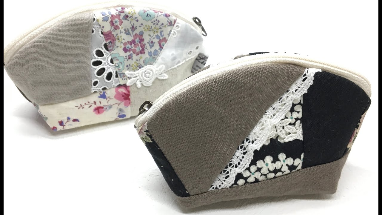 クレイジーキルト ポーチ(Crazy Quilt Pouch)の作り方