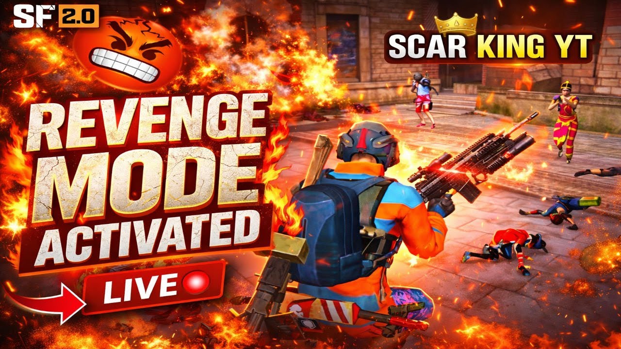 🔥 Revenge Mode LIVE | No Mercy Gameplay | ScarFall 2.0 Intense Battles 💥
