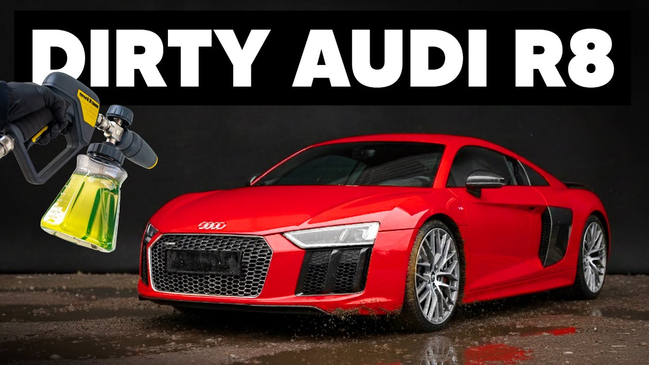 Dirty Audi R8 V10 - Satisfying Exterior Foam Wash