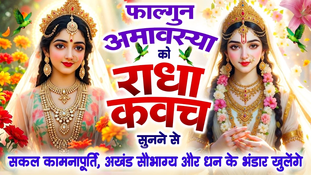 अमावस्या मंगलवार को #राधा कवच सुनने से सकल कामनापूर्ति,अखंड सौभाग्य,धन के भंडार खुलेंगे~Radha Kavach