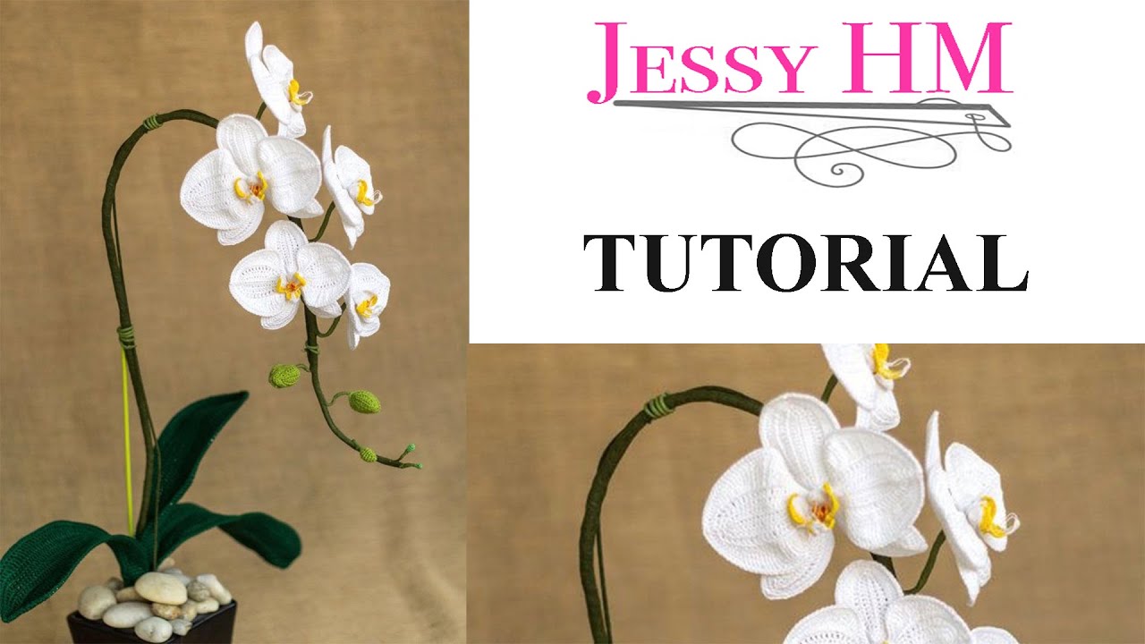 Crochet Orchid TUTORIAL | Реалистичная Орхидея Крючком Мастер Класс