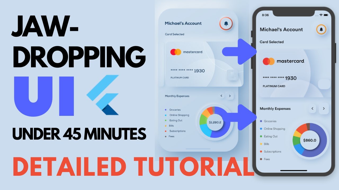 Build Amazing UI in flutter | Detailed Tutorial | Learn to make complex UI easily