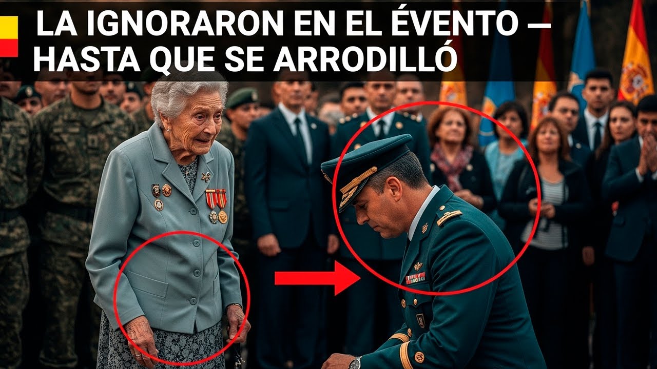 Ignoraron su presencia en el evento — hasta que el mayor se arrodilló ante ella