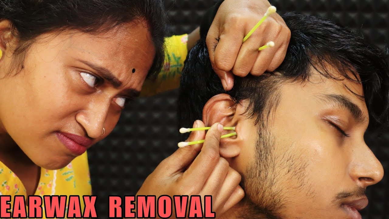 Satisfying Earwax Removal With Earbuds | Ear Cleaning ASMR | Head Massage & Neck Cracking | Sleep