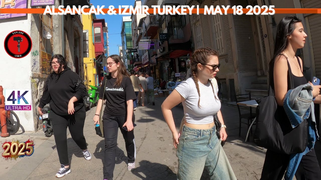 Izmir City Center Tour | Alsancak | May 19, 2025 [4K HD/60 fps] 🇹🇷