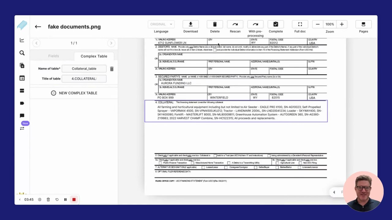 How to extract data from complex tables using Staple AI's Intelligent tables