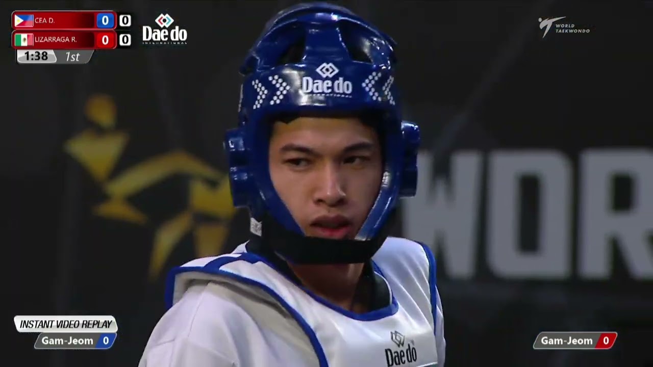 314 M-74kg R-32 CEA Dave PHI 🔵 vs 🔴 LIZARRAGA Rene MEX I Guadalajara 2022 WT Championships