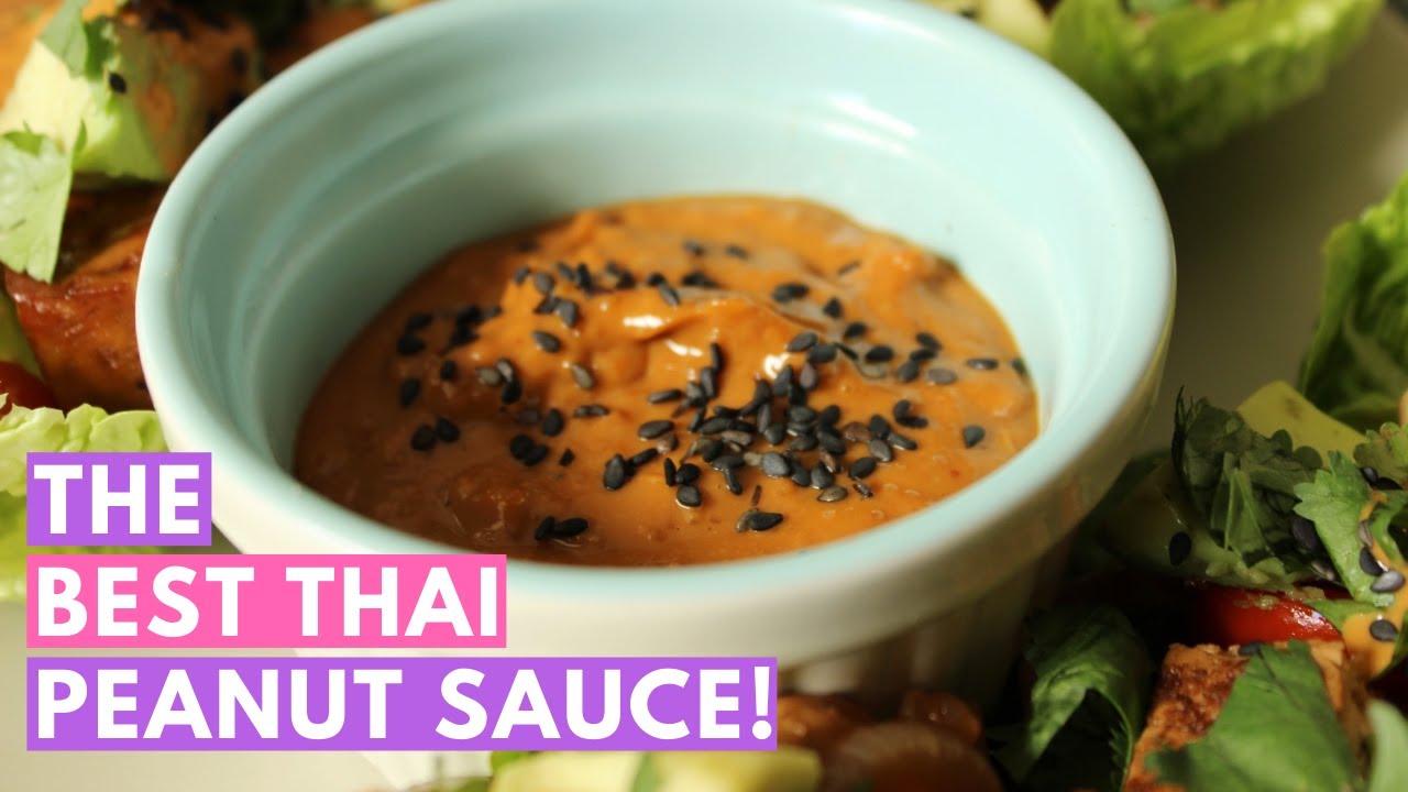 Creamy Thai peanut sauce in just minutes!