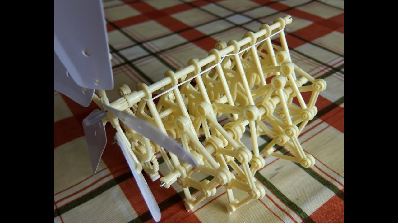 Unboxing, assembly and review of model Strandbeest kit