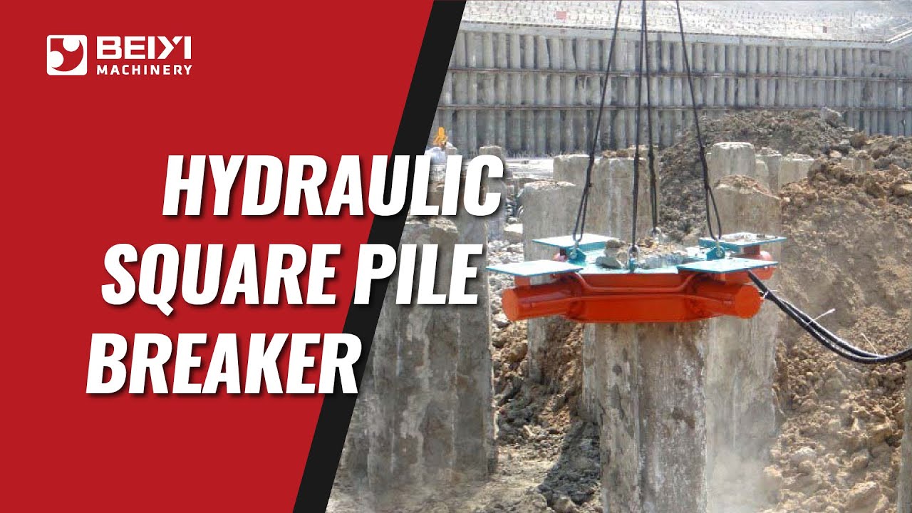 BEIYI Square Pile Breaker Hydraulic Concrete Pile Breaking Machine