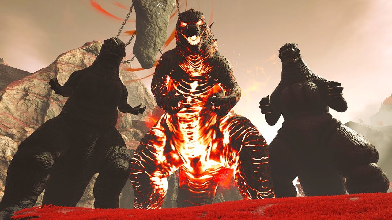 SHOWA/HEISEI and LEGENDARY GODZILLA vs. ALPHA FENRISÚLFR (Arena Battle) | ARK Kaiju Battle 🦎
