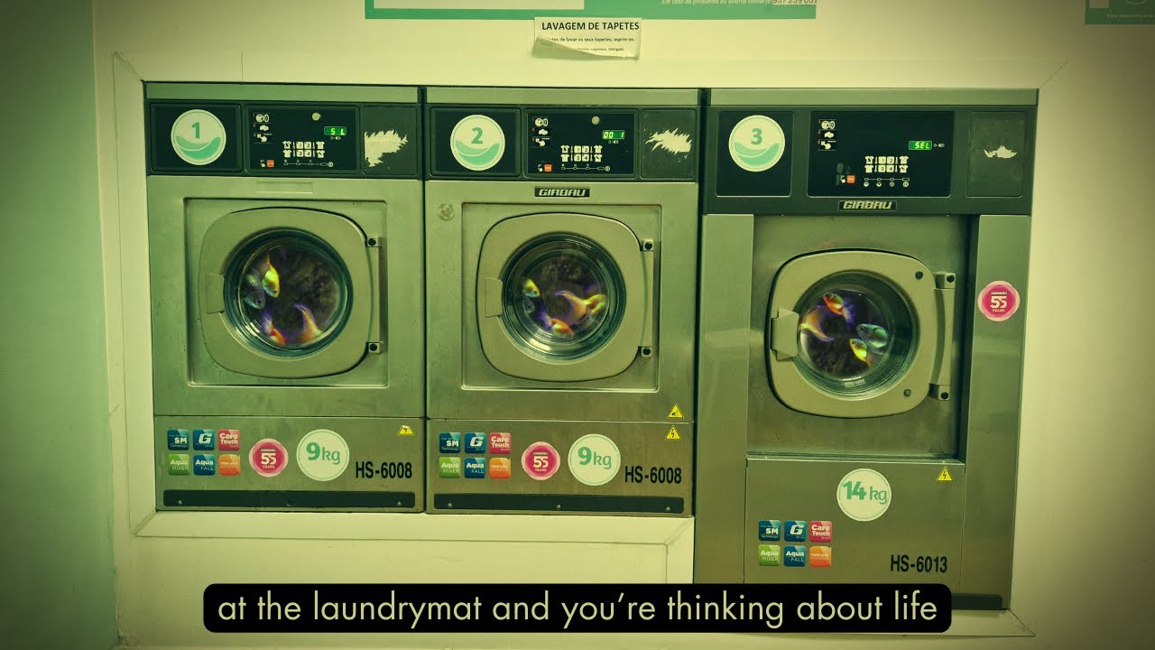 at the laundrymat and you're thinking about life (with chill music)
