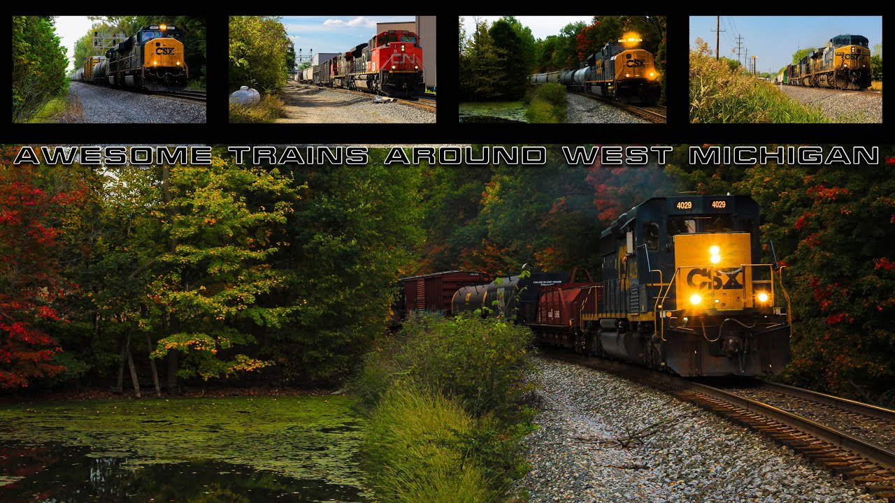 Some AWESOME CSX action around West Michigan! - Foreign Power, Rare Trains, Etc!