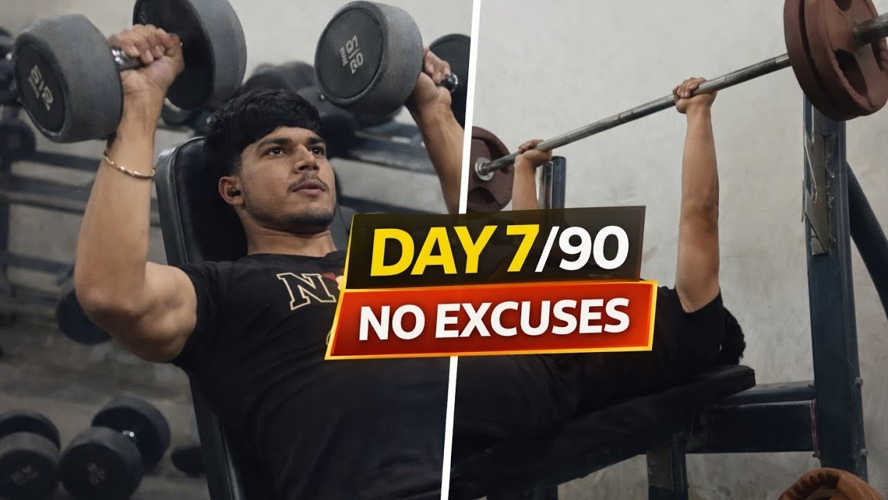 Day 7/90 – Chest & Triceps Destroyed 💪🔥