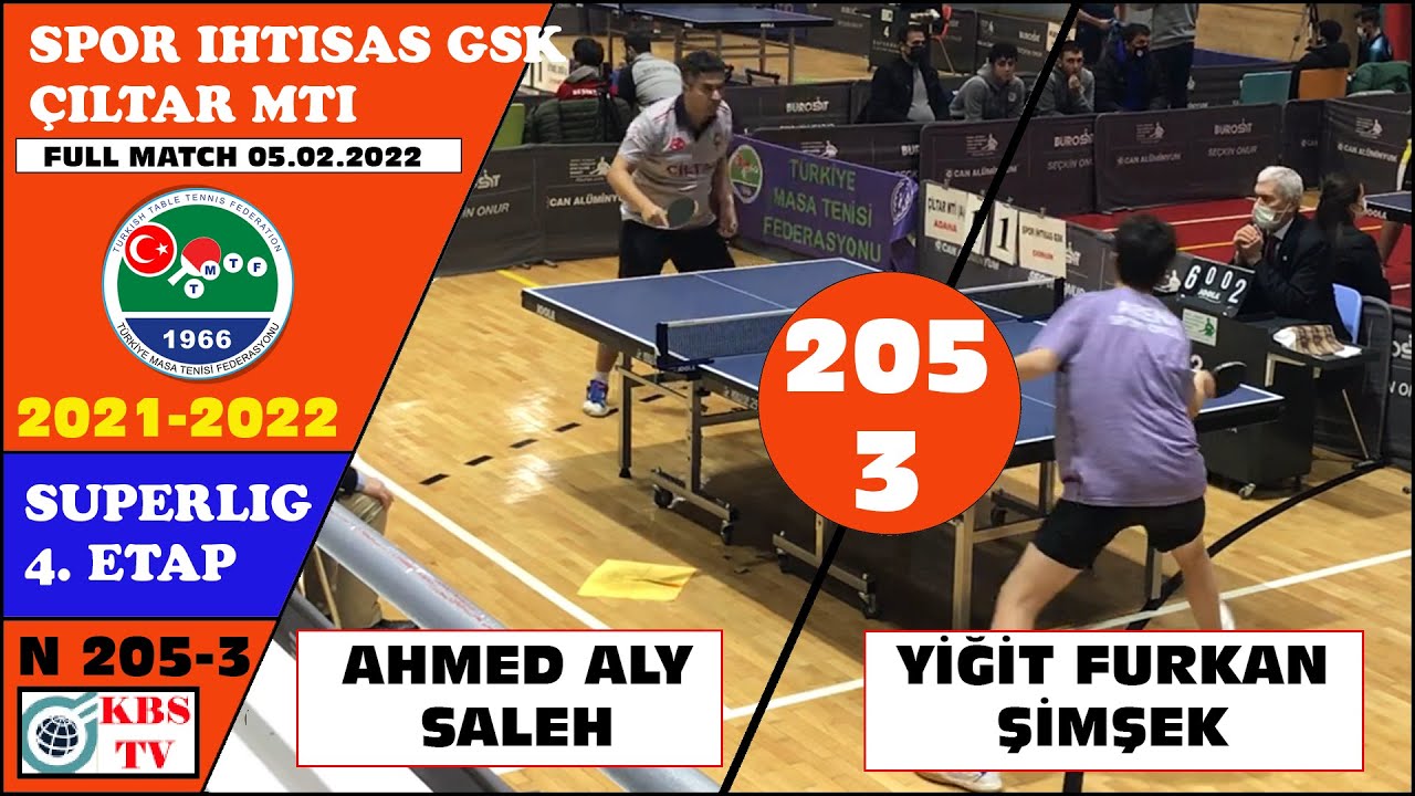 AHMED ALY SALEH - YİĞİT FURKAN ŞİMŞEK (ÇİLTAR - SPOR İHTİSAS) TMTF 2021-2022 SÜPERLİG 4. ETAP MAÇ 3
