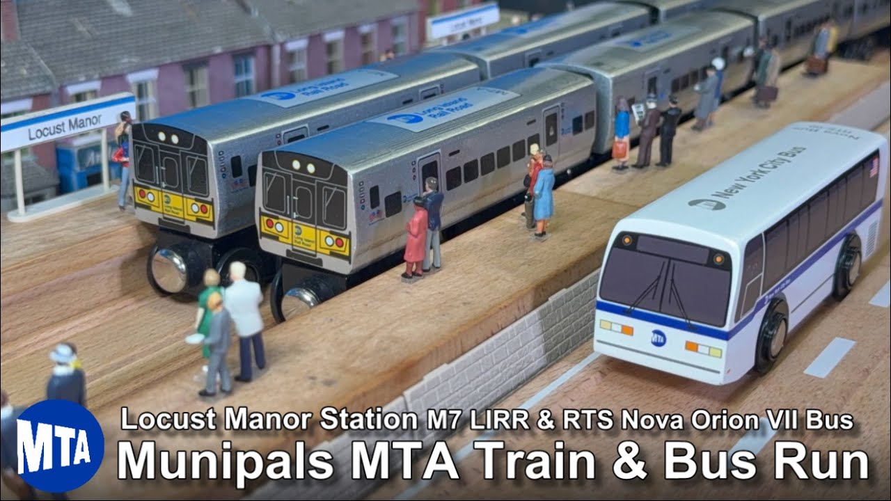Munipals MTA Locust Manor M7 LIRR Train & Bus Run
