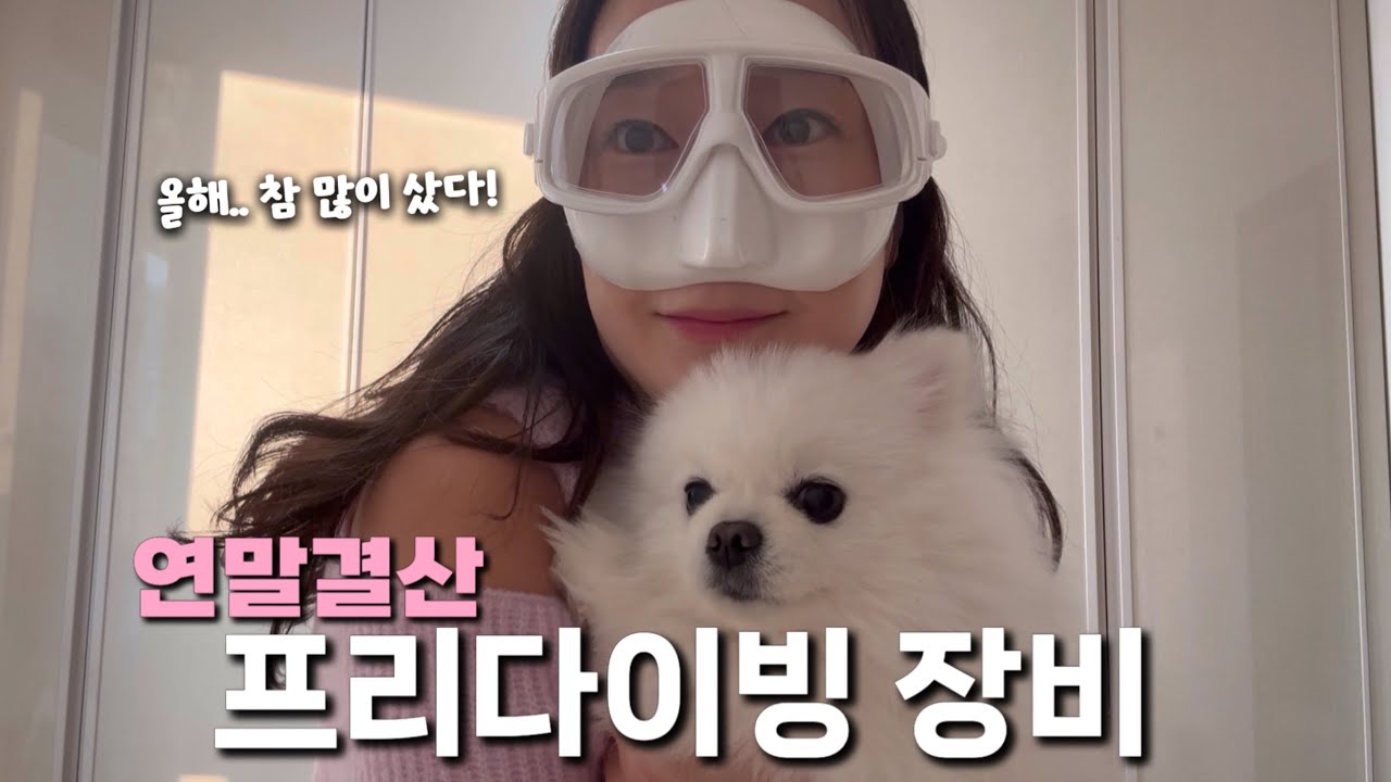 지금까지 산 프리다이빙 장비 총정리! 얼마 썼게요?😇ㅣ프리다이빙 마스크, 스노클, 롱핀, 웨이트, 수트