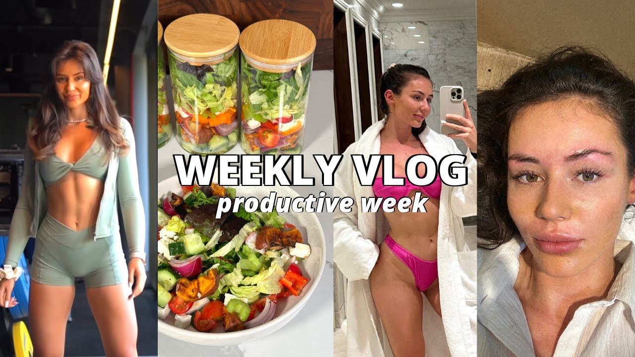 WEEKLY VLOG | productive days, salad jar recipe, low moments