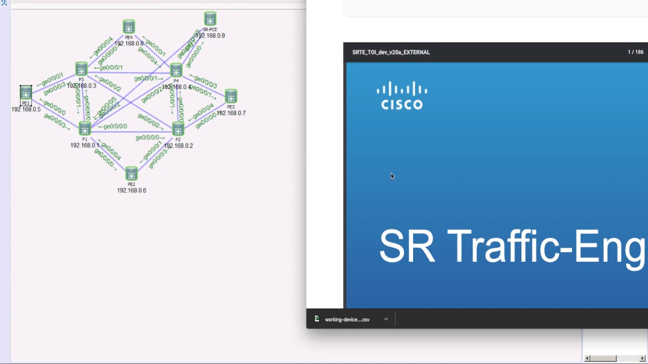 SR-TE - hands-on - explicit path policy