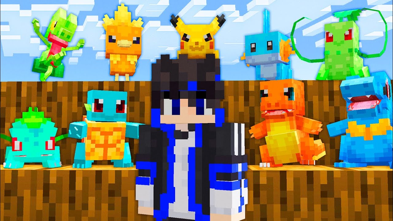 Capturei TODOS Pokémon Iniciais no Cobblemon!