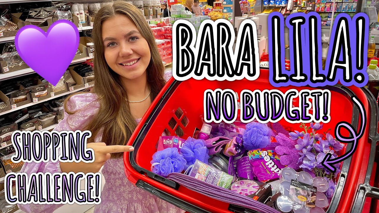 NO BUDGET *BARA LILA* SHOPPING CHALLENGE!💜☂️