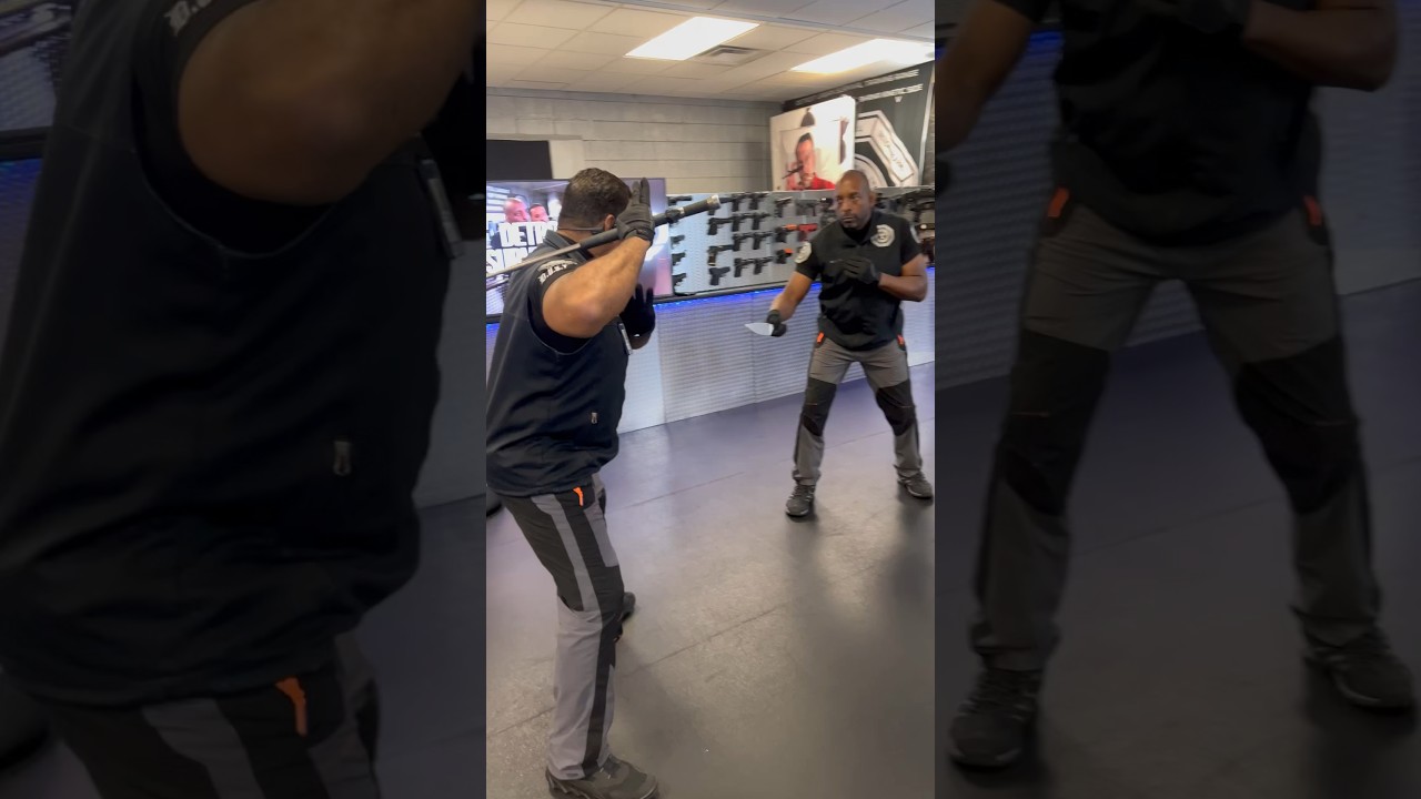 Baton Defense Defeats Knife Attack