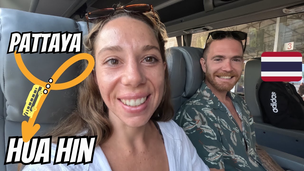 PATTAYA to HUA HIN, Thailand | Travel day by bus 🇹🇭