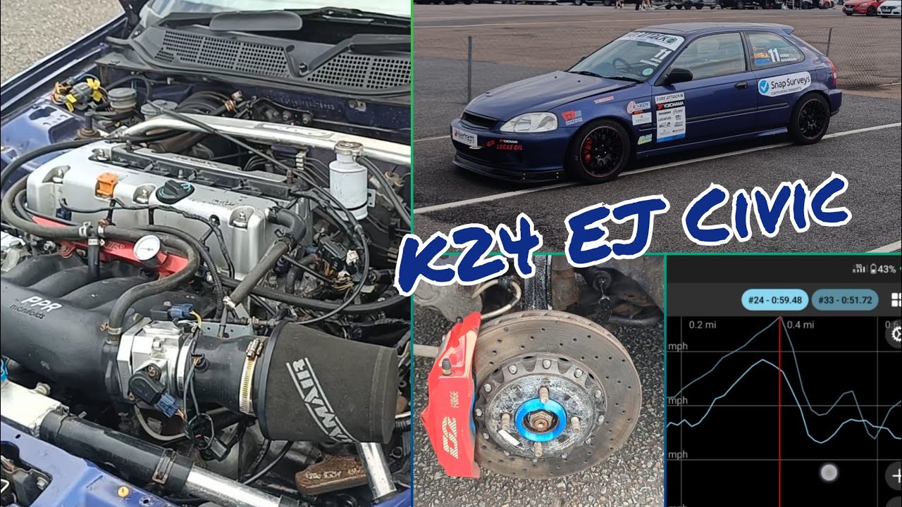 Time Attack K24 EJ Civic setup check and track test