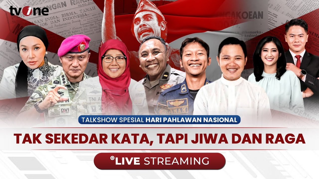 [LIVE] Talkshow Spesial Hari Pahlawan Nasional: Tak Sekedar Kata, Tapi Jiwa dan Raga | tvOne
