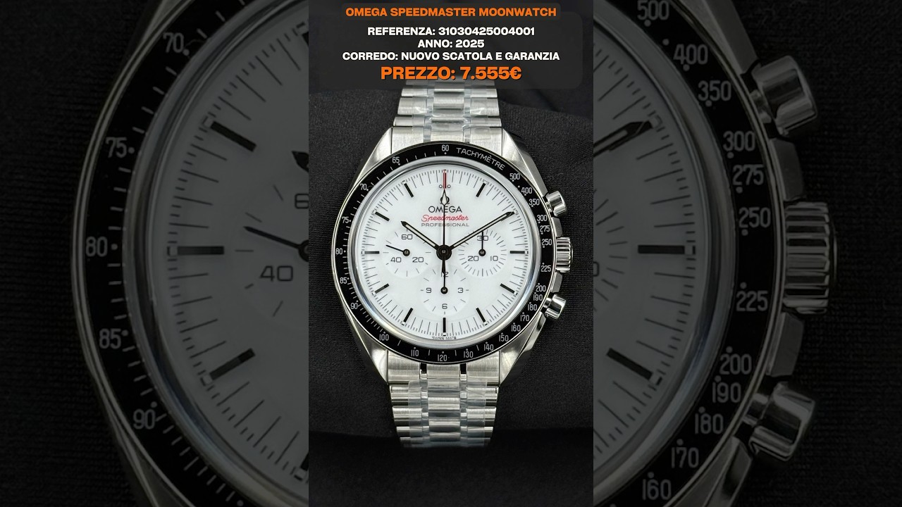 SECONDO BEST SELLER DELLA SETTIMANA- Omega Speedmaster Moonwatch Albino 🌙🚀 