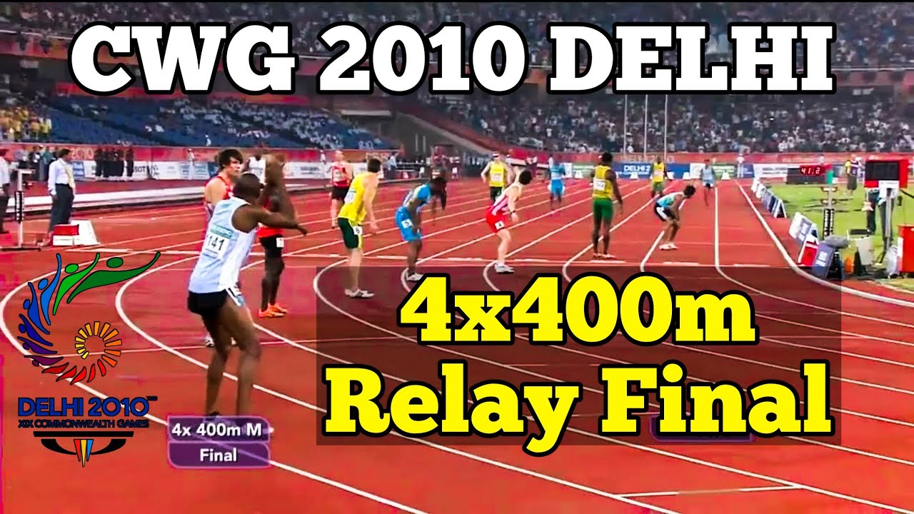 CWG 2010 Delhi Męska sztafeta 4 &times; 400 m #cheer4india #indiansquad #cwg2022 #athletics