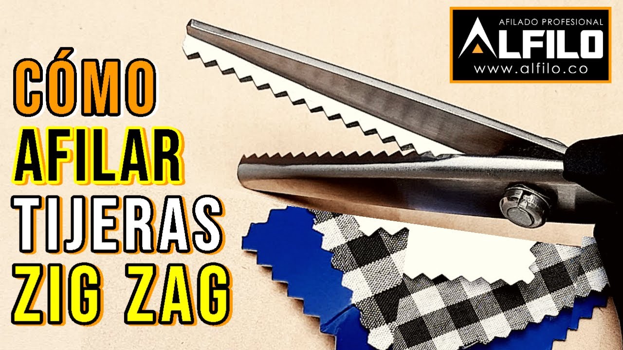 👉 CÓMO AFILAR TIJERAS de Zig Zag 💯% REAL Y EFICAZ!