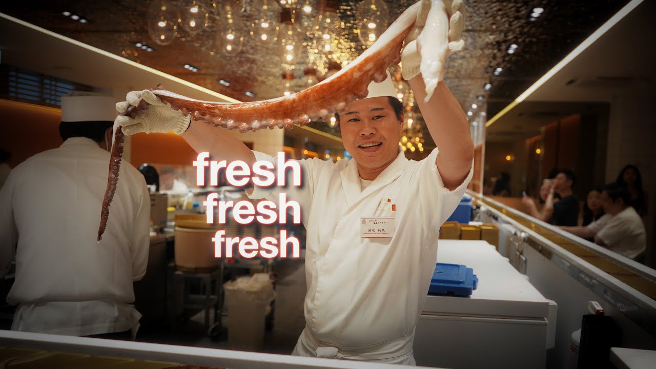 Michelin Star brand's conveyor belt sushi in Tokyo