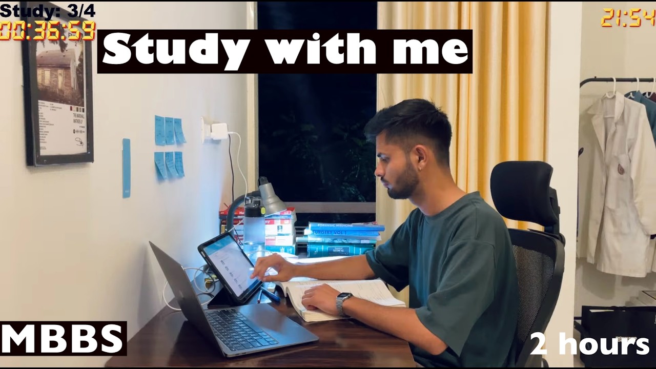 Study With Me LIVE 📚 | 4 Hour Deep Focus Session | MBBS Student | Pomodoro 50/10