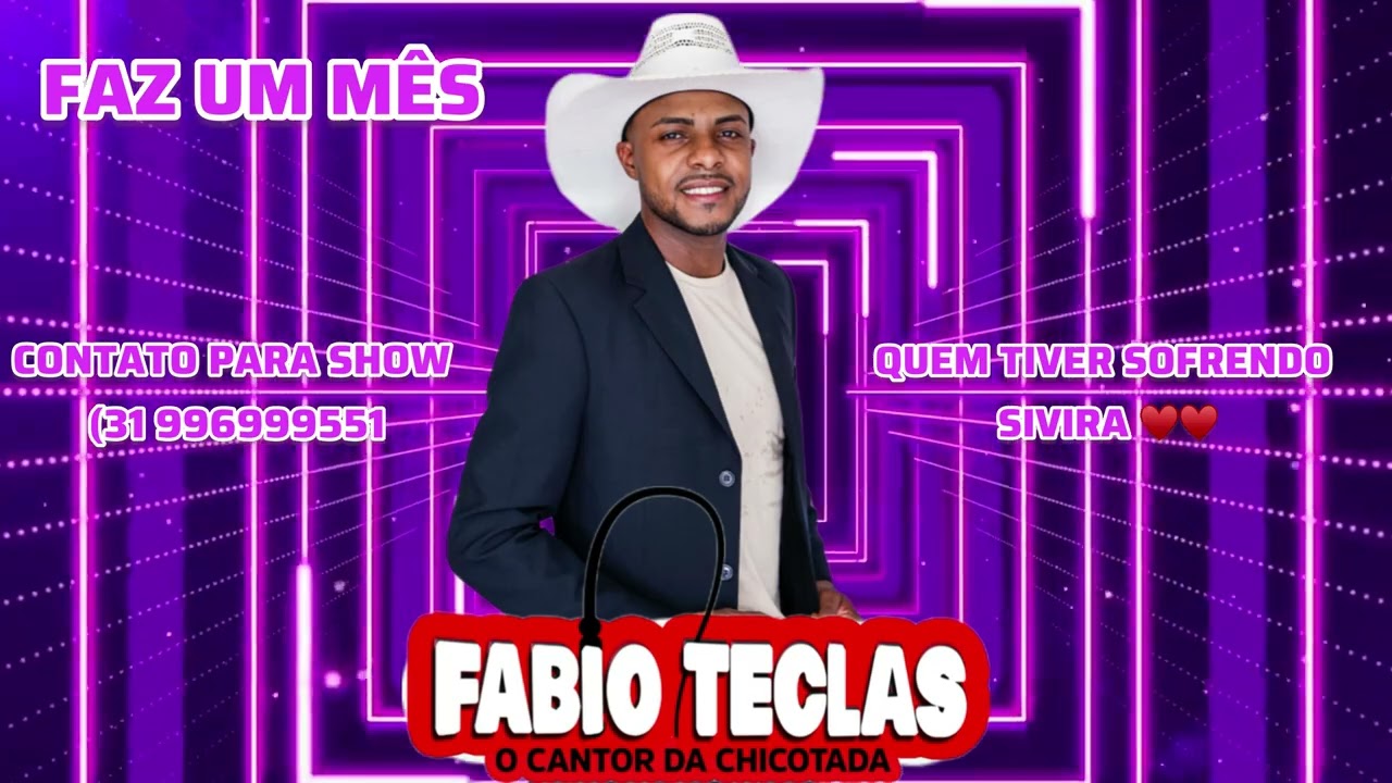 FAZ UM MÊS (COVER)FÁBIO TECLAS O CANTOR DA CHICOTADA 🎹🎹